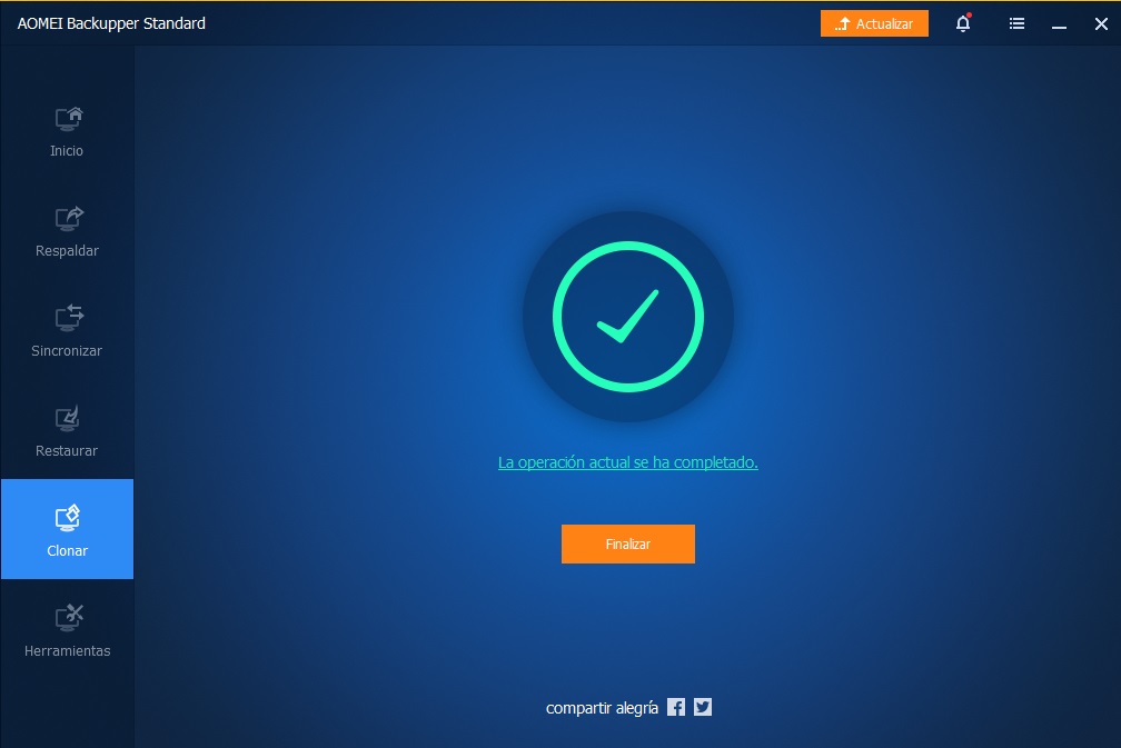 Copia completada