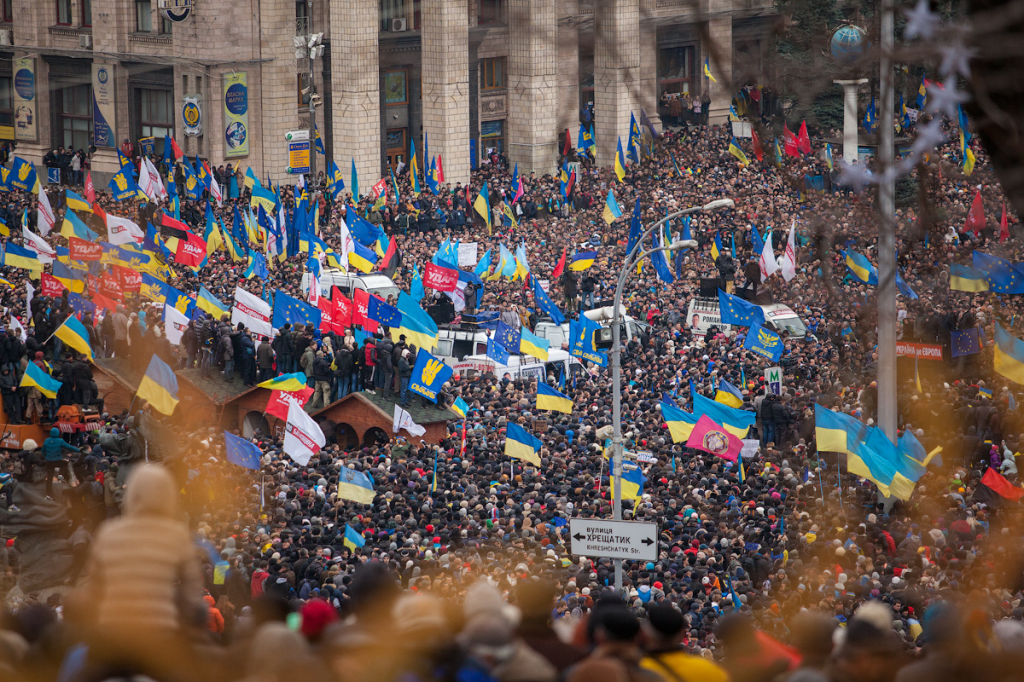 Manifestación en Kiev proeuropea. 1 de diciembre del 2013