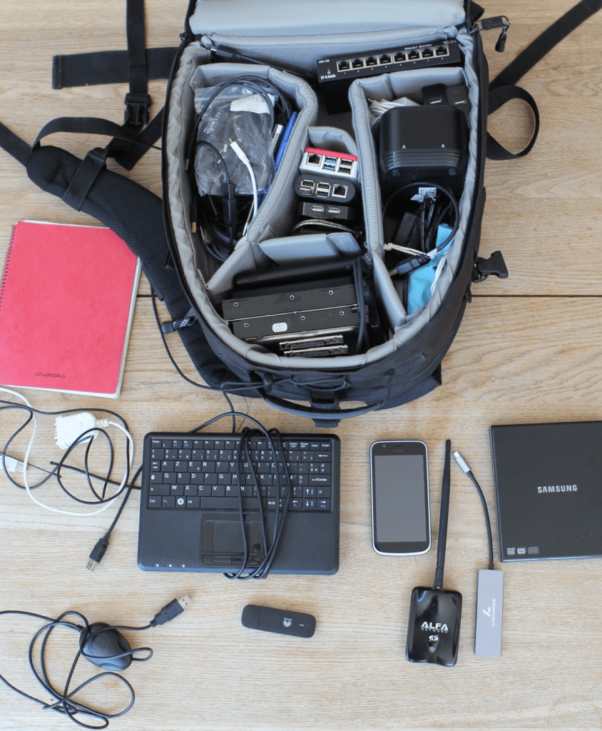 Ejemplo de mochila de la ciberseguridad. Fuente: linkedin