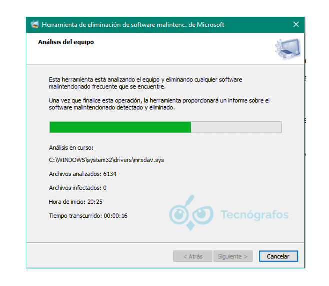 Herramienta de eliminación de software malintencionado de Microsoft - Tecnógrafos