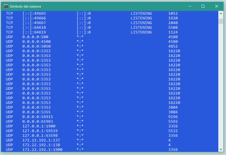 Busca un puerto UDP que no esté en uso - Tecnógrafos