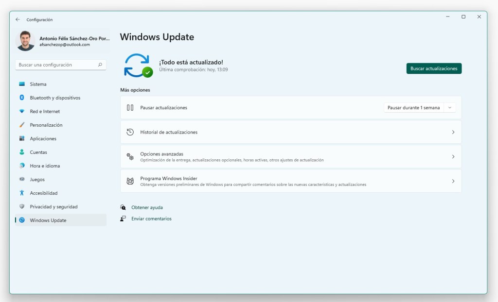 Nuevo panel de control